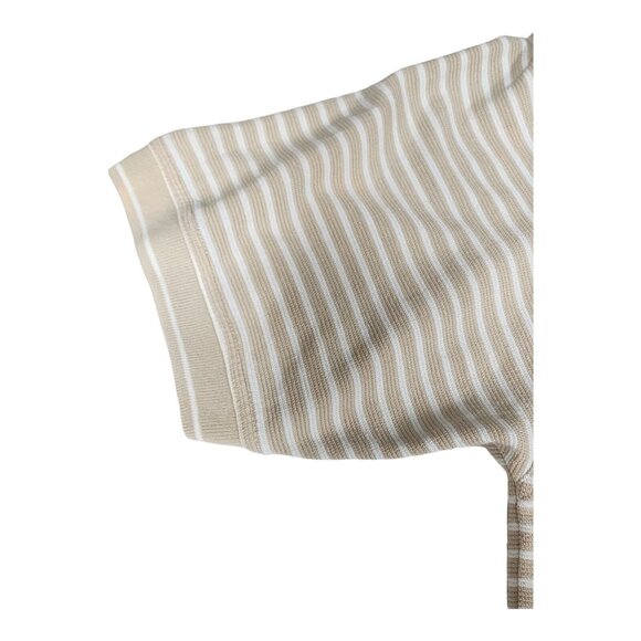 Greg Norman Shark Play Dry Performance Golf Polo Striped Short Sleeve Large - Picture 8 of 8